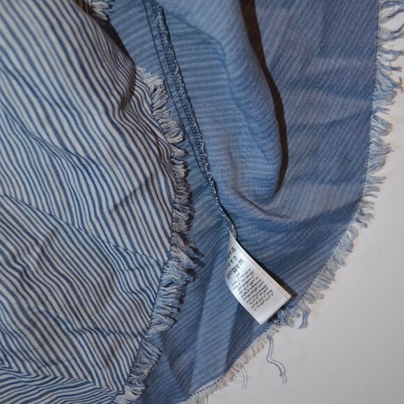 Splendid(R) Blue Tone Tencel Lyocell Fit&Flare Sleeveless Buttons Dress Girls 12 - Picture 10 of 11